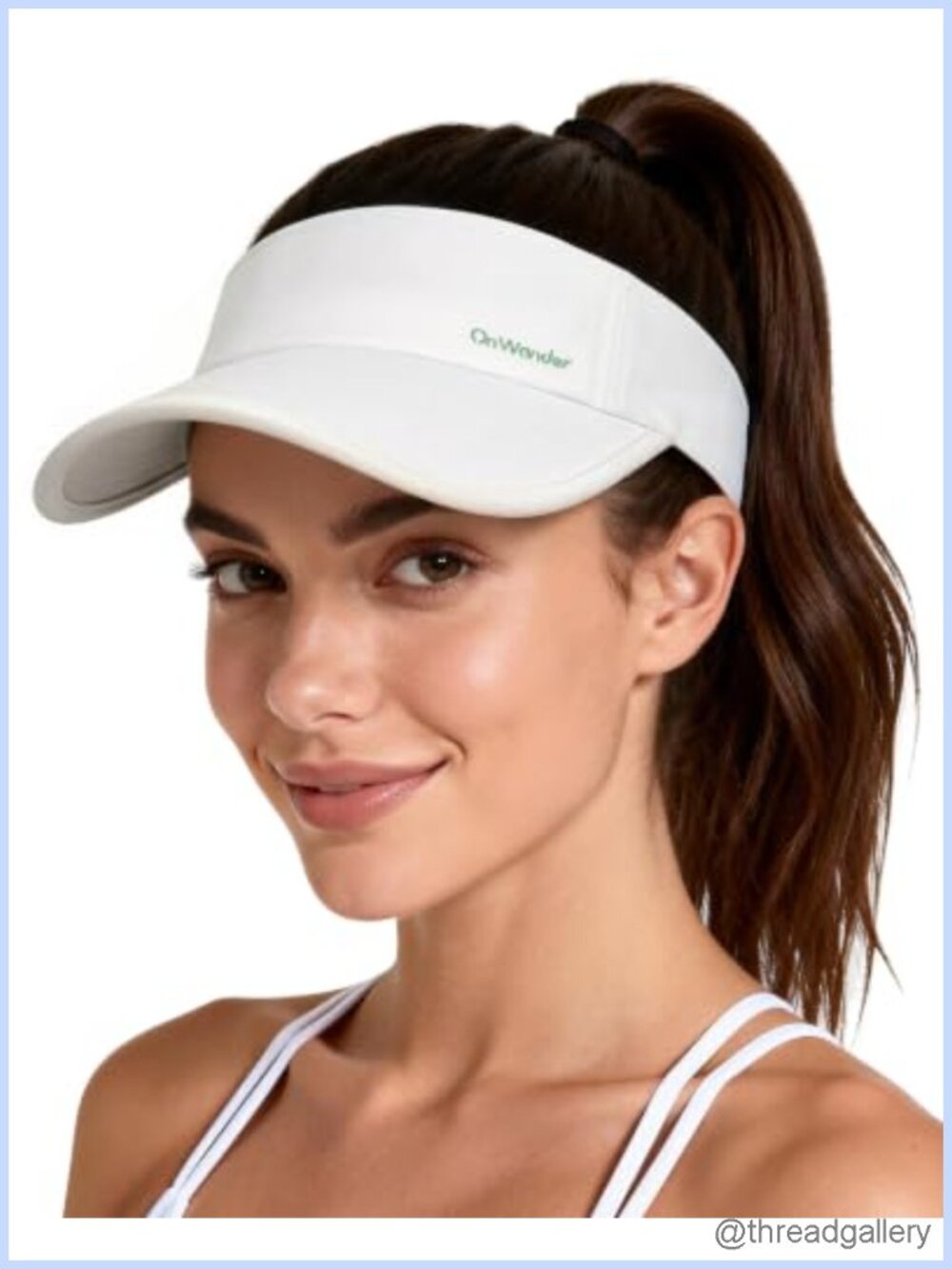 Wide Brim Quick Dry Adjustable Sun Visor Hat UPF 80+ for Golf Tennis